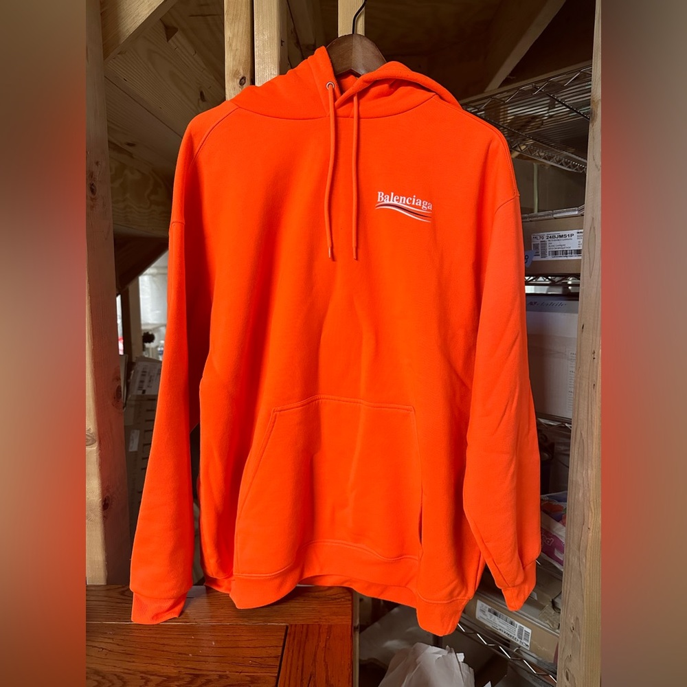 BALENCIAGA CAMPAIGN ORANGE HOODIE